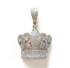 10KY Diamond Crown Pendant