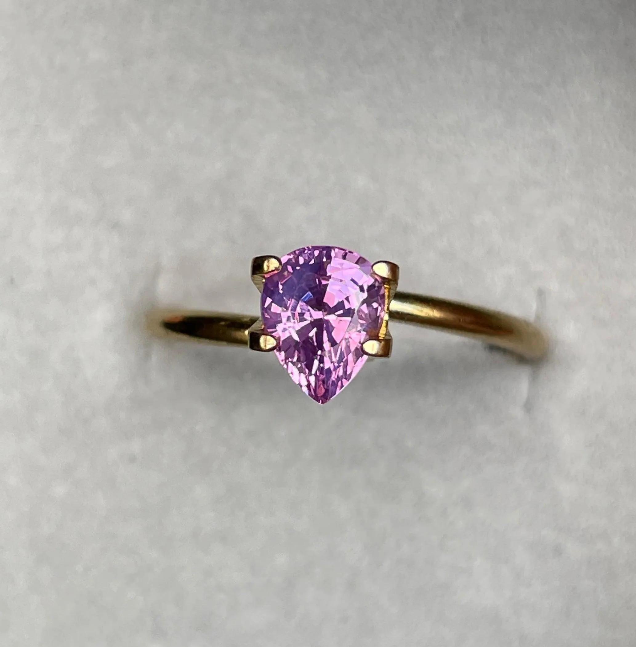 1.27 carat Purplish Pink Sapphire/ / Ceylon purplish pink Sapphire/ Natural purplish pink Sapphire/ Engagement Ring/ pink Sapphire