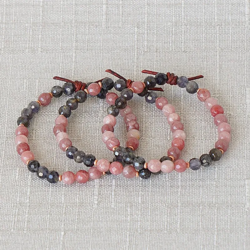 1437 Mini Bracelet - Iolite | I Love You Forever Bracelet