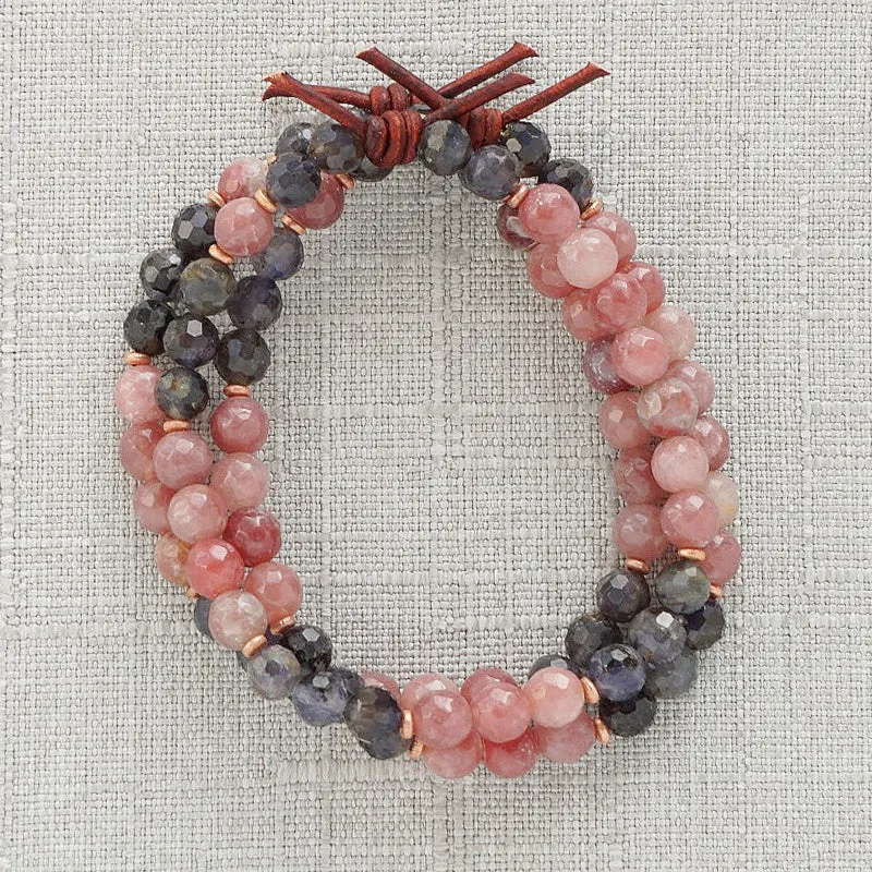 1437 Mini Bracelet - Iolite | I Love You Forever Bracelet