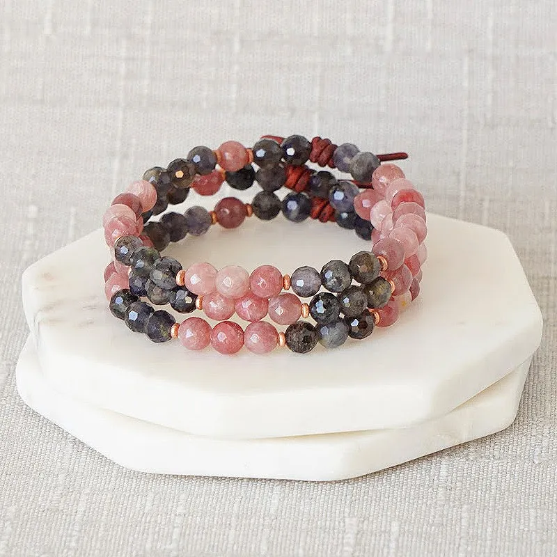 1437 Mini Bracelet - Iolite | I Love You Forever Bracelet