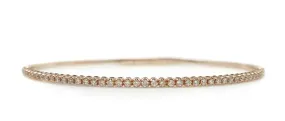 14KY Flexible Diamond Bangle Bracelet