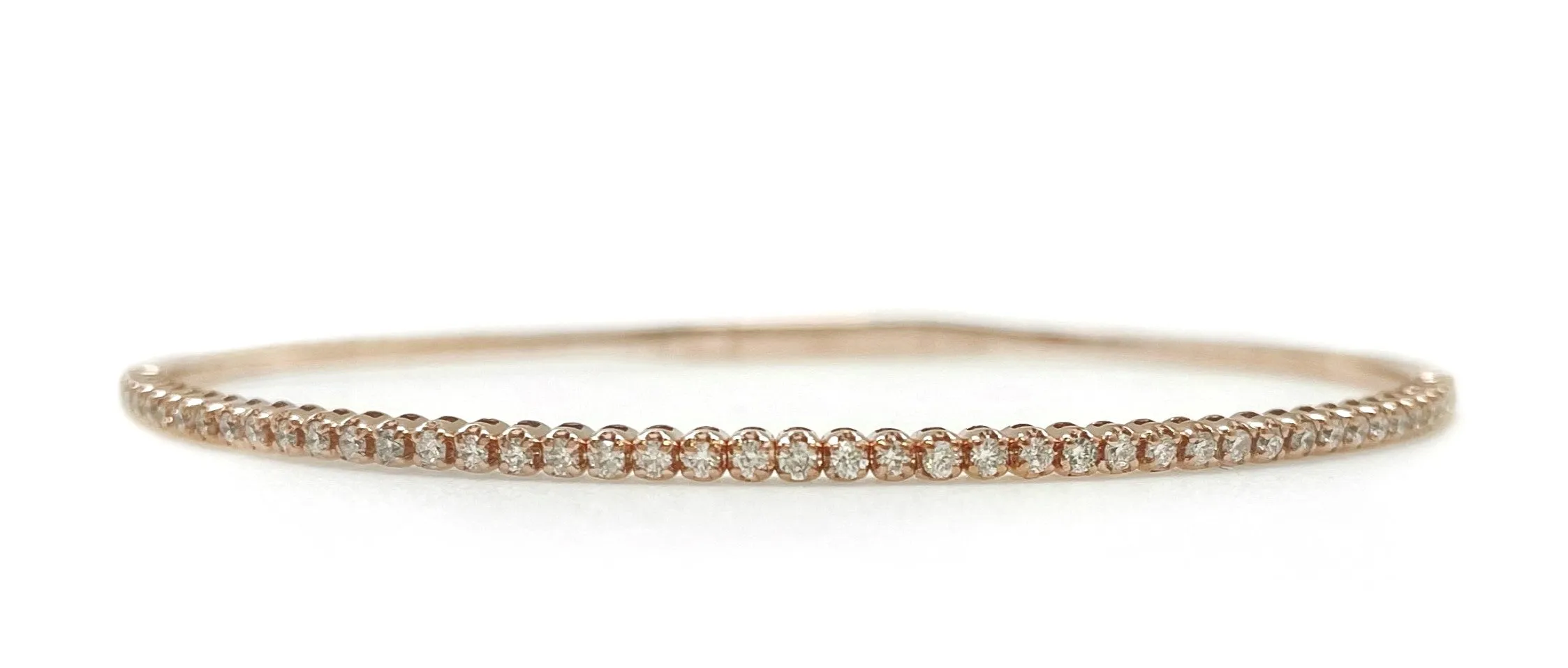 14KY Flexible Diamond Bangle Bracelet