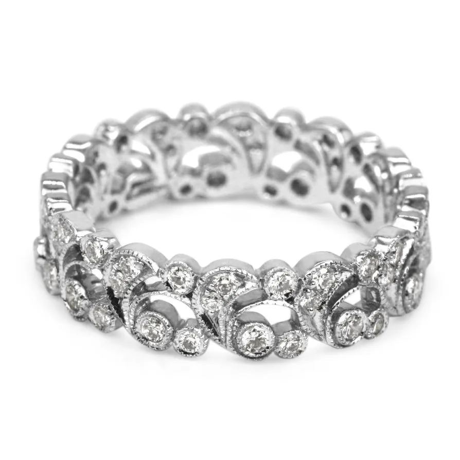 18ct 0.68ct Flora Diamond Full Eternity Ring