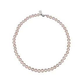 703-02 | 7MM ROUND PEARL NECKLACE (PINK)