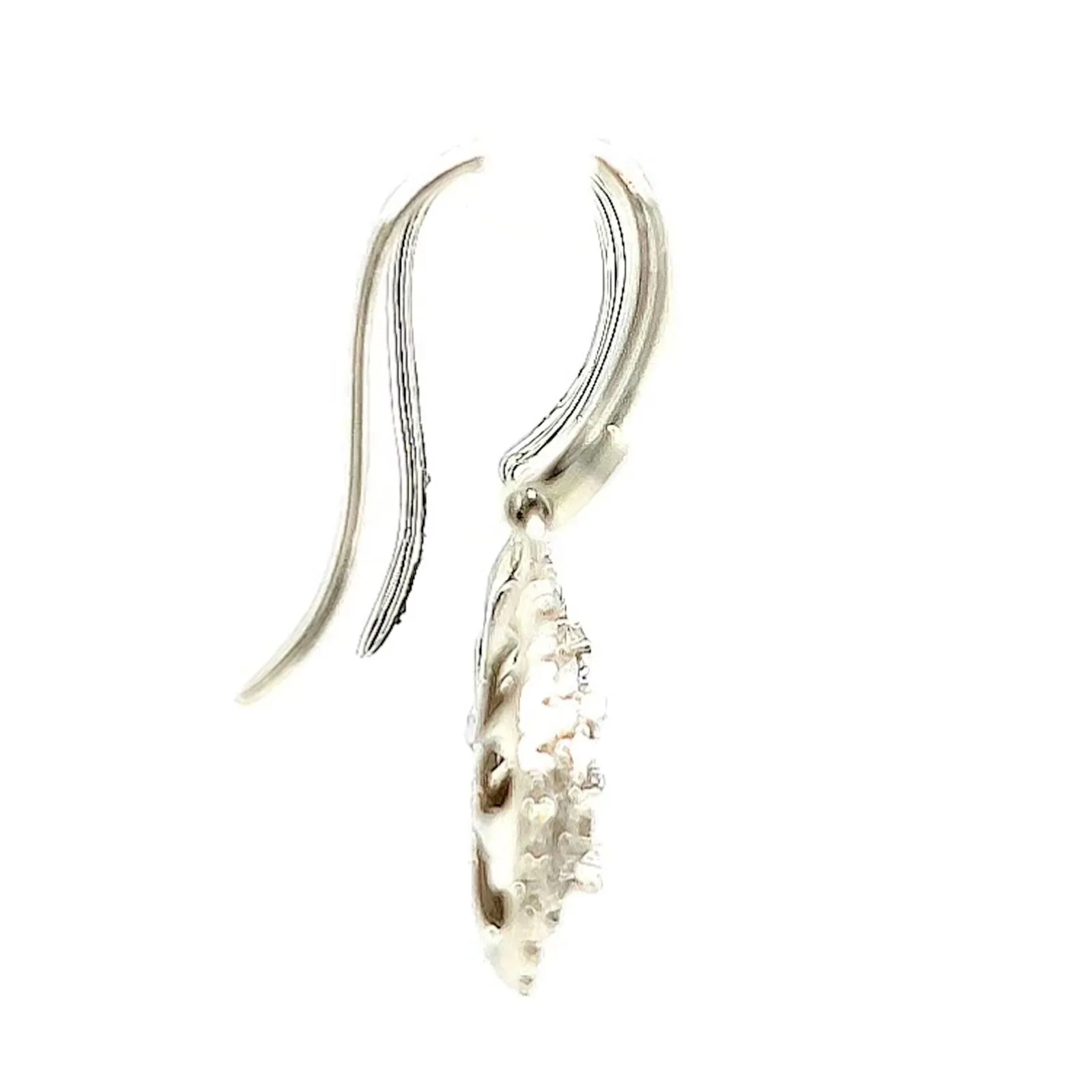 9ct White Gold Round Brilliant Cut with 0.34 CARAT tw of Diamonds Drop Earrings