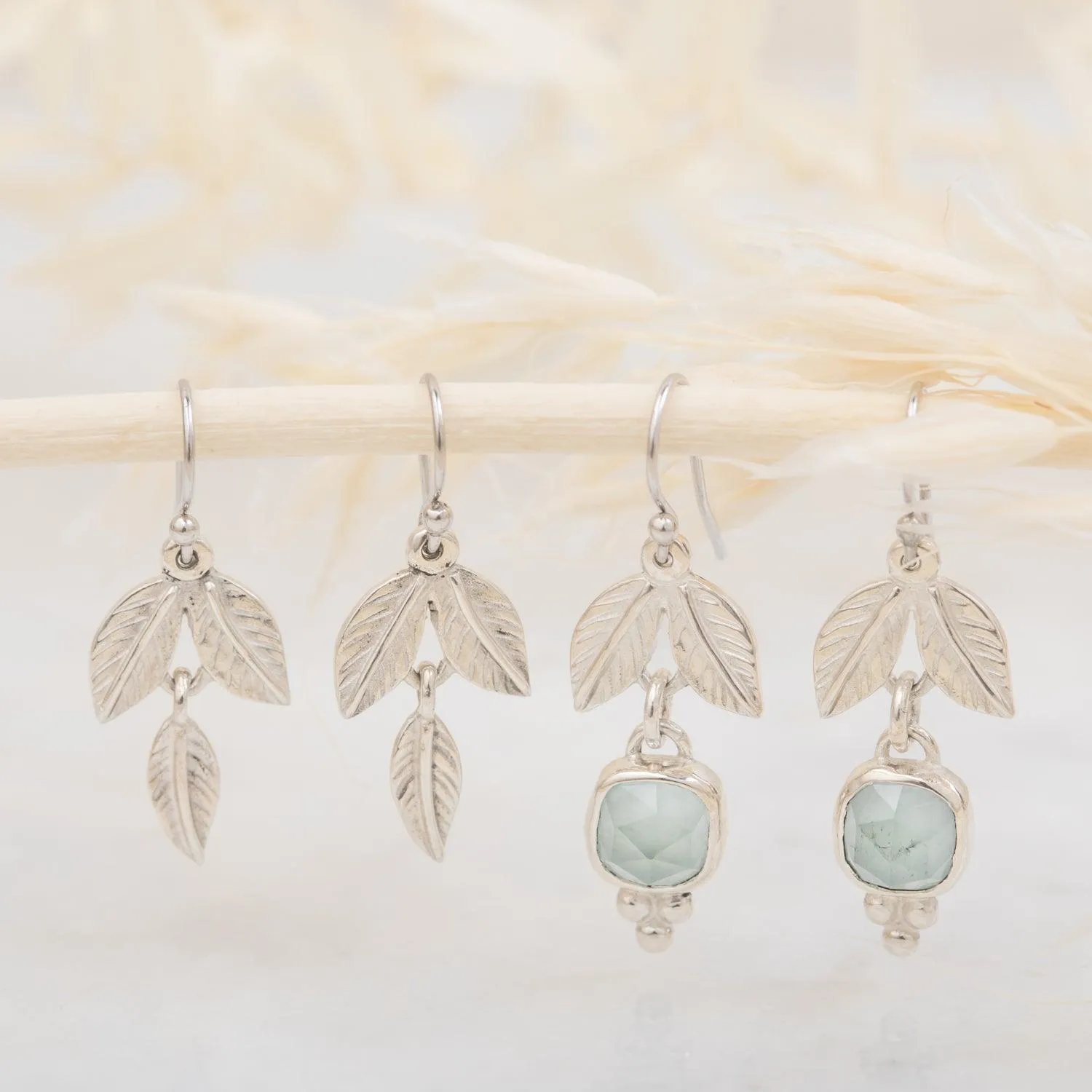 Adam & Eve silver earrings