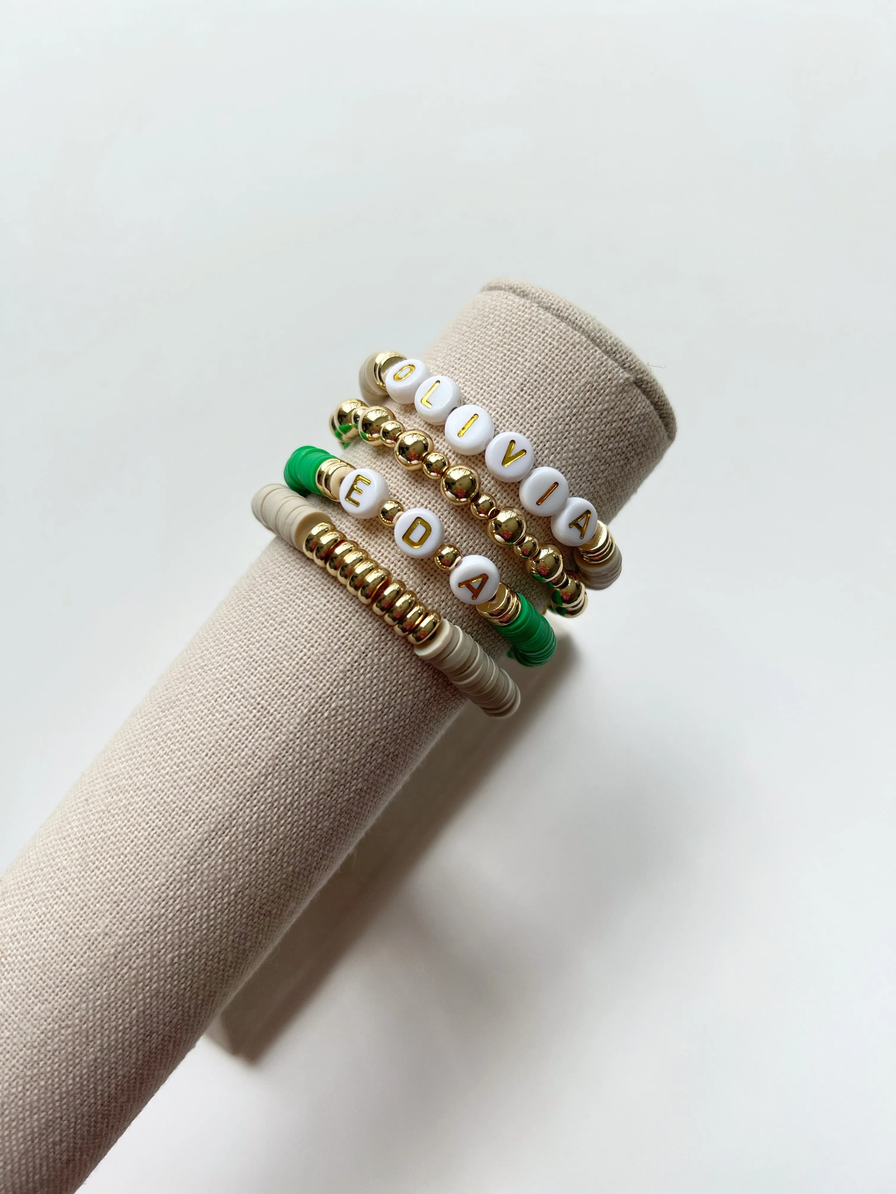 Alternating Gold Plated Bead Bracelet