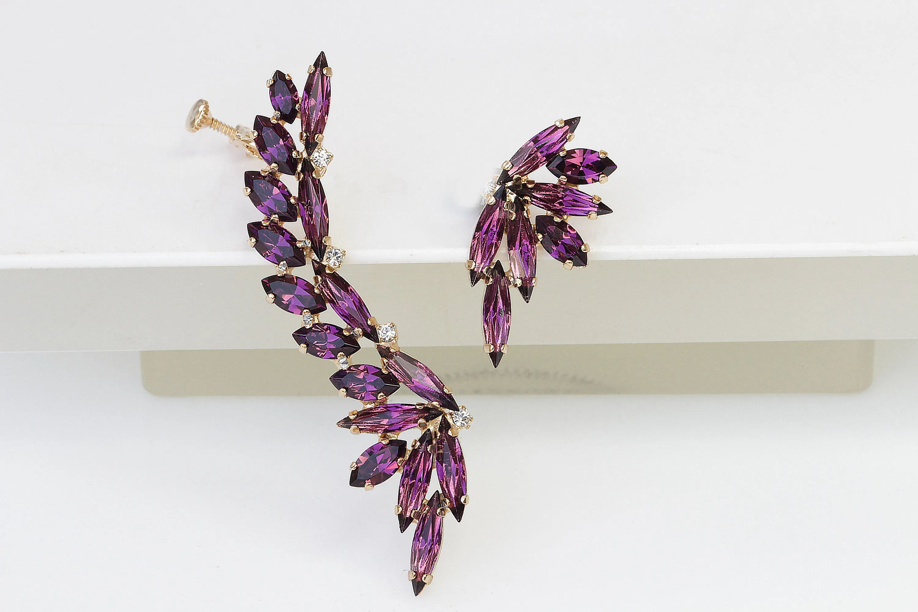 Amethyst EAR CLIMBER EARRINGS