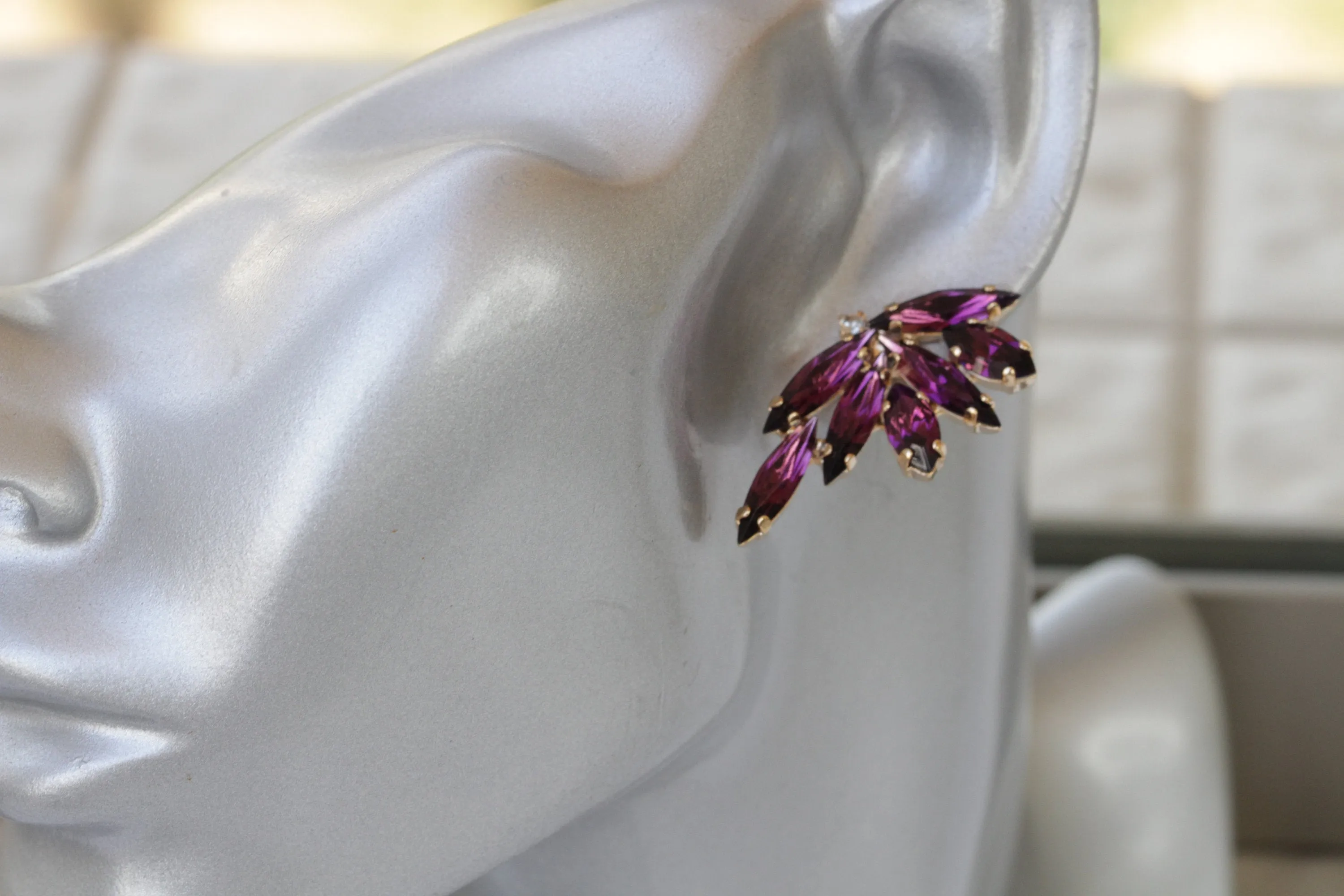 Amethyst EAR CLIMBER EARRINGS