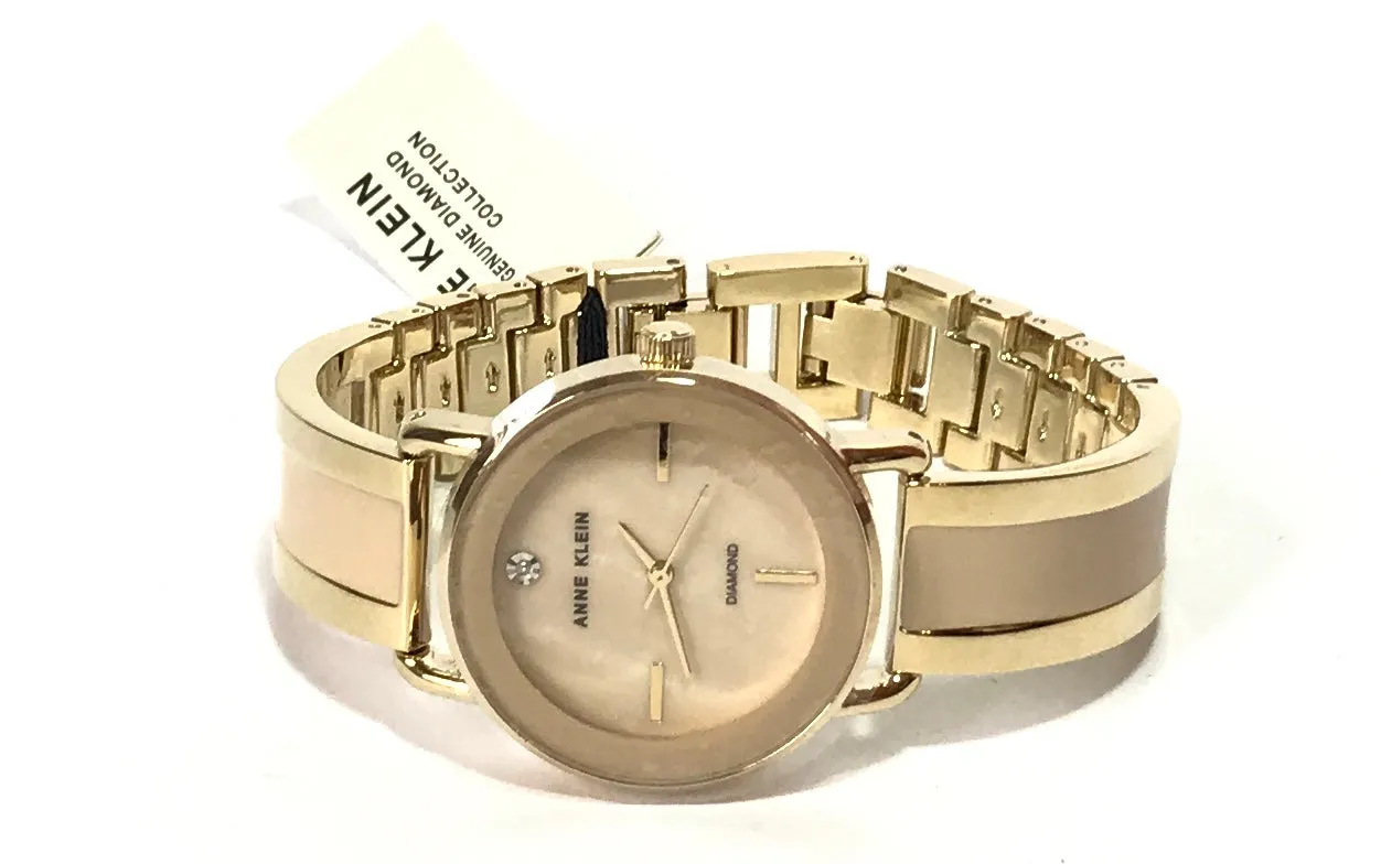 Anne Klein Mother of Pearl & Gold Watch | Brand New |
