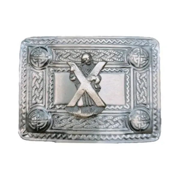 Antique Leather Kilt Belt Buckle