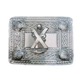 Antique Leather Kilt Belt Buckle