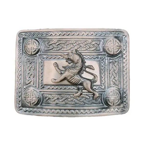 Antique Leather Kilt Belt Buckle