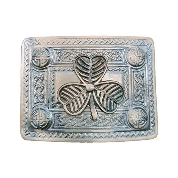 Antique Leather Kilt Belt Buckle
