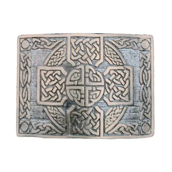 Antique Leather Kilt Belt Buckle