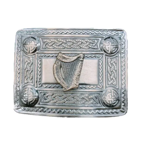 Antique Leather Kilt Belt Buckle