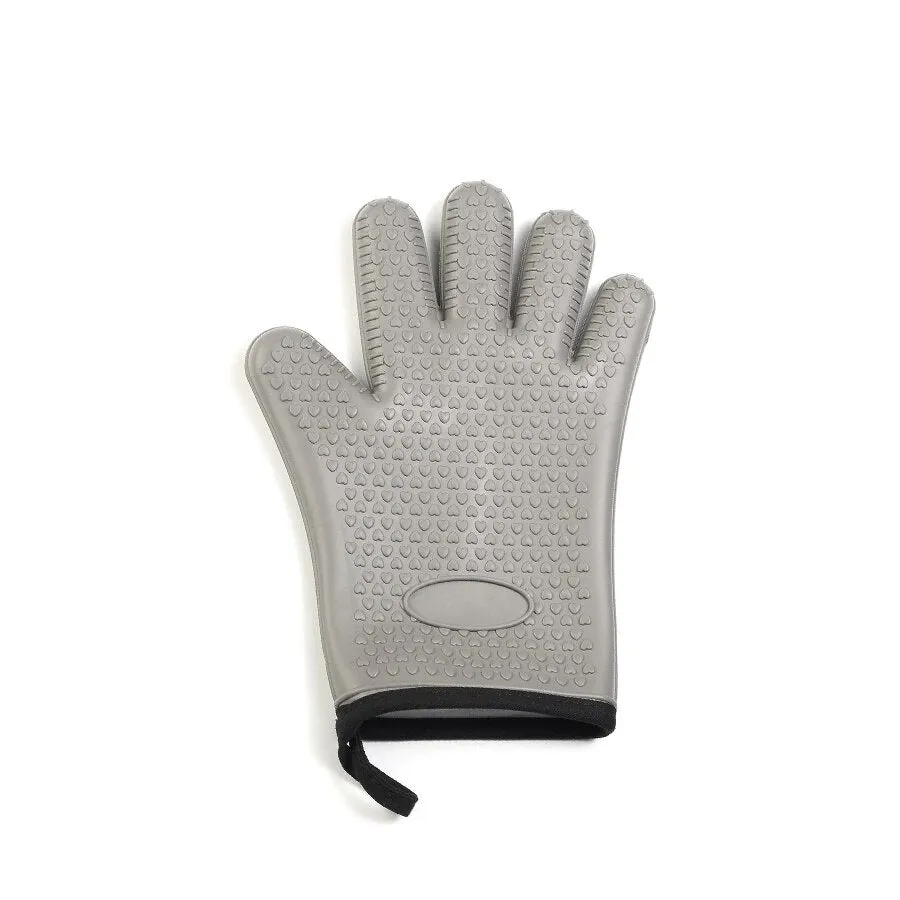 Anygleam Insulation Gloves 2pc Silicone Kitchen Accessories with Inner Cotton Heat Resistant Tool Kit Kitchenware for Cooking and Baking