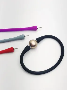 ASSEMBLY ONLY. Stretchy Silicone Bracelet or Necklace with Pearl Setting. No Pearl Included.