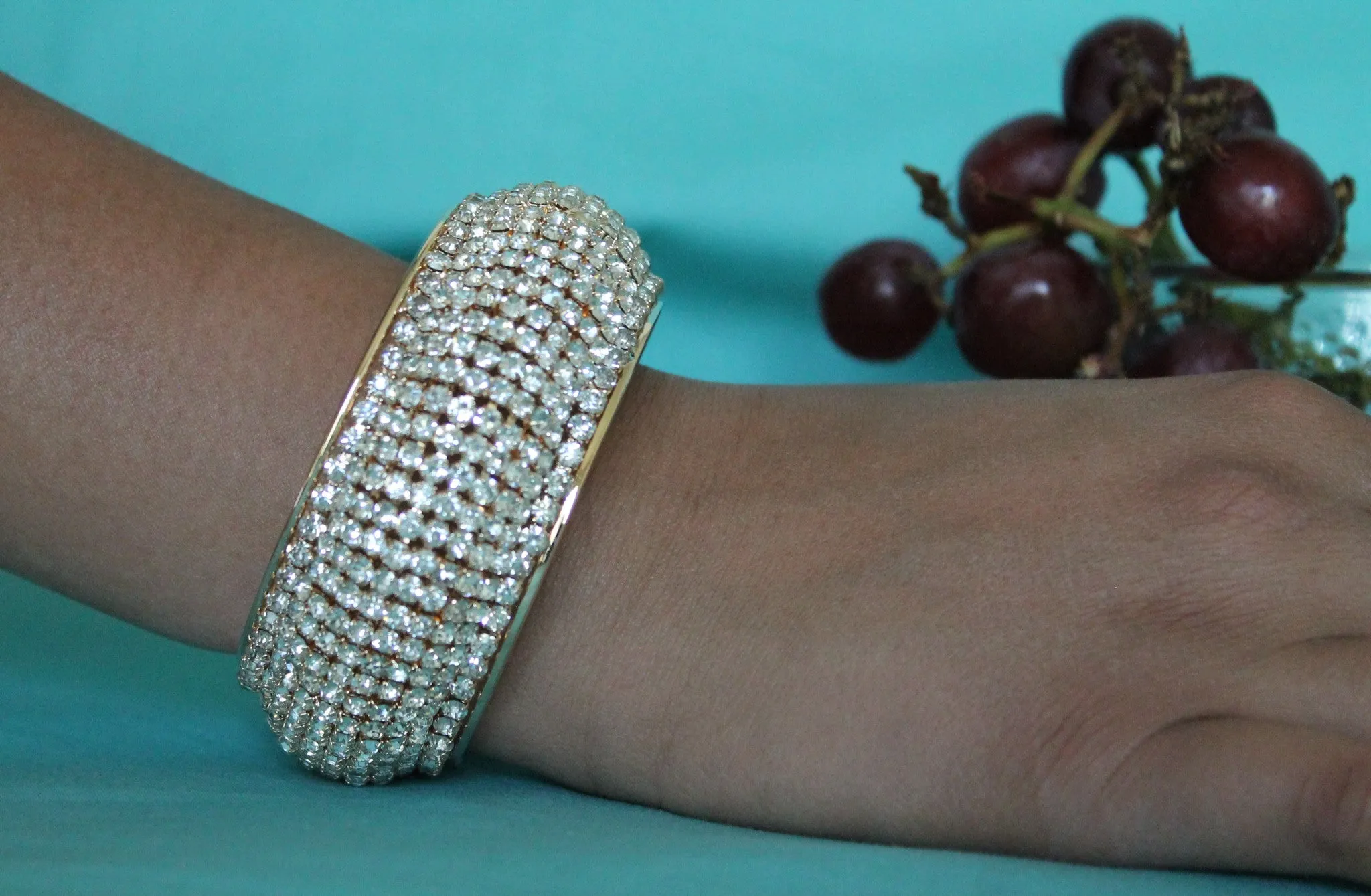 Bangle 4551 Golden Indian Bracelet Polki Jewelry Shieno Sarees