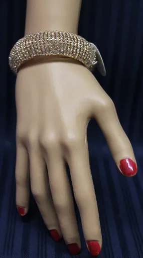 Bangle 4551 Golden Indian Bracelet Polki Jewelry Shieno Sarees
