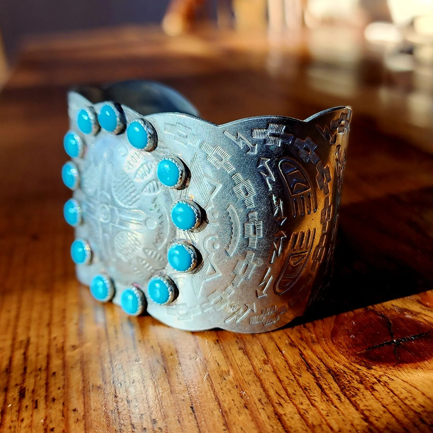 Beautifully Stamped Silver Bracelet
