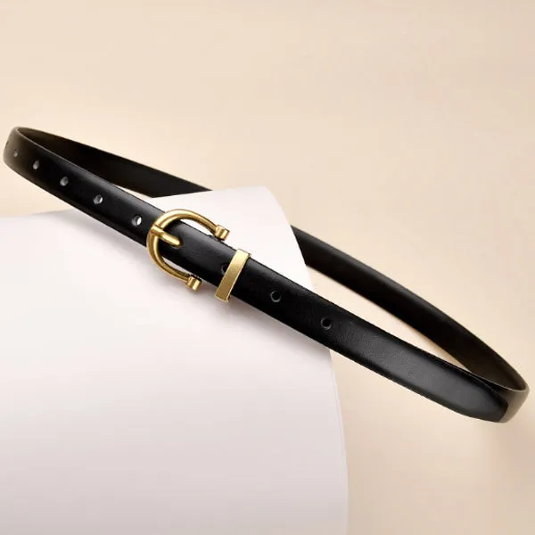 Black Women Genuine Leather Belt 黑色女士真皮皮带 KCBELT1022
