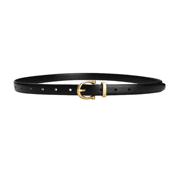 Black Women Genuine Leather Belt 黑色女士真皮皮带 KCBELT1022