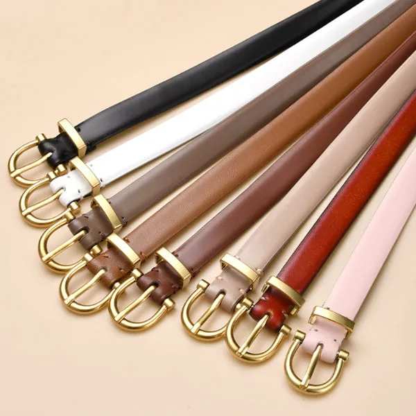 Black Women Genuine Leather Belt 黑色女士真皮皮带 KCBELT1022