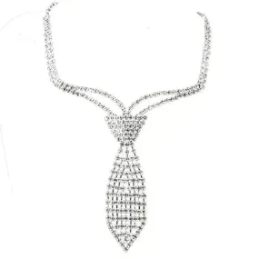 Bridal Wedding Party Rhinestone Choker Necklace for Women.