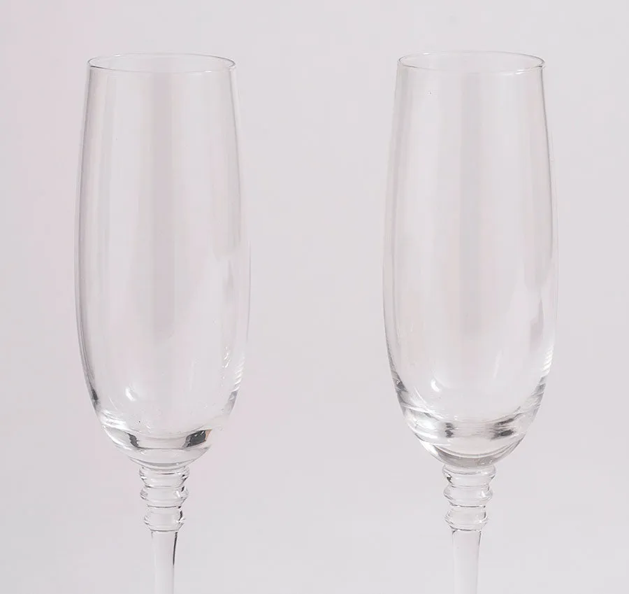 Bride & Groom Wedding Toasting Glasses