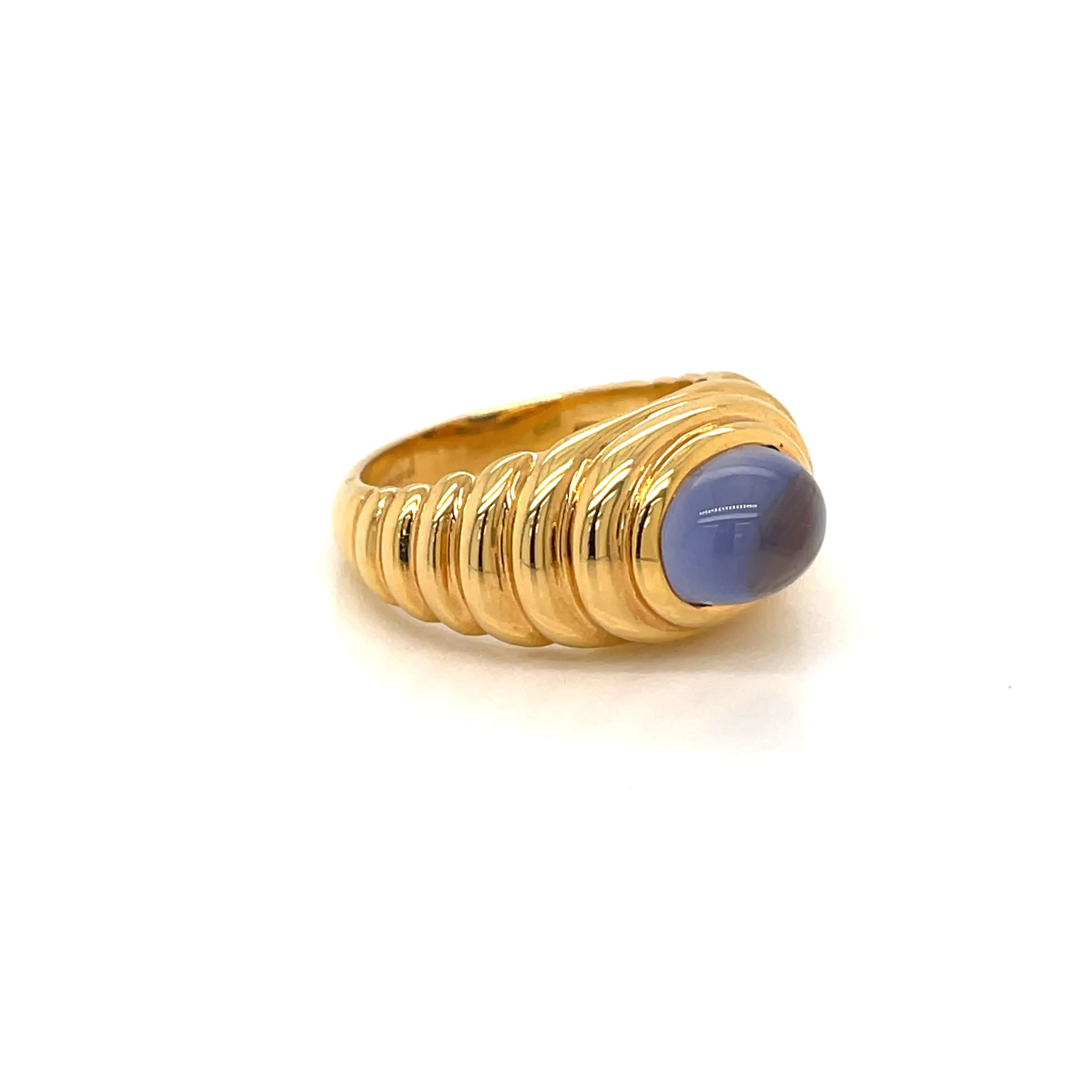 Bulgari 3 Carat Iolite Gold Vintage Ring