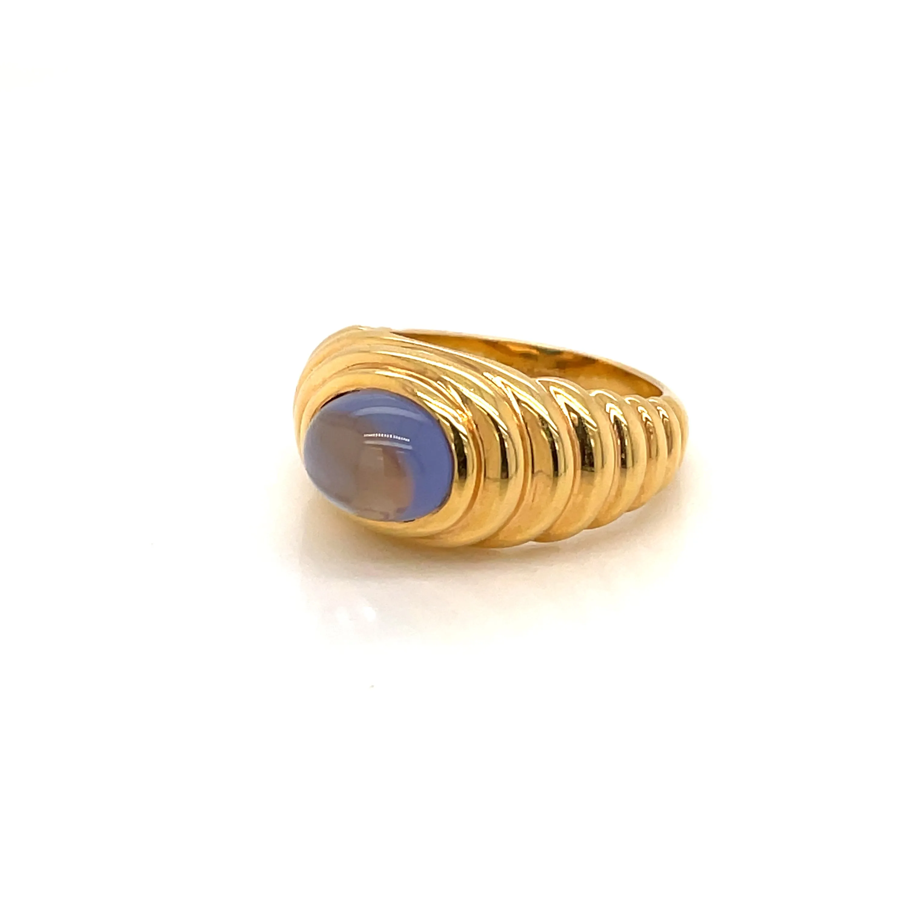 Bulgari 3 Carat Iolite Gold Vintage Ring