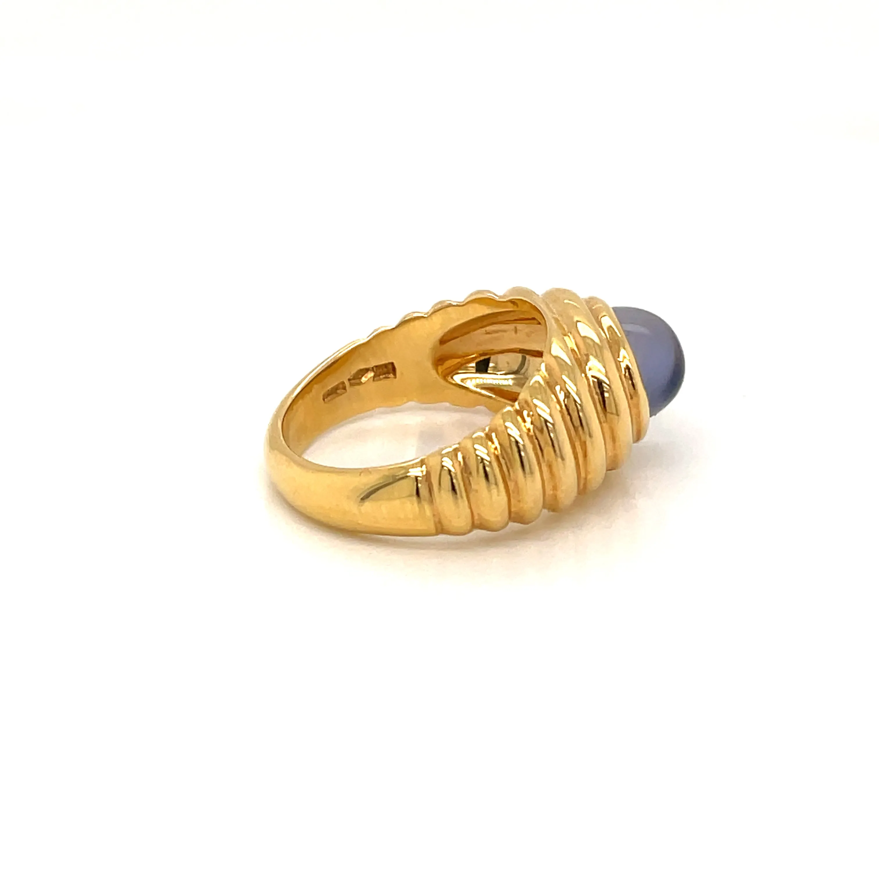 Bulgari 3 Carat Iolite Gold Vintage Ring