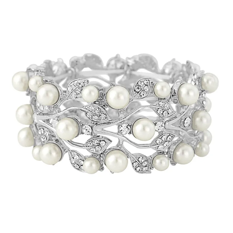 Cailin Crystal and Pearl Bracelet