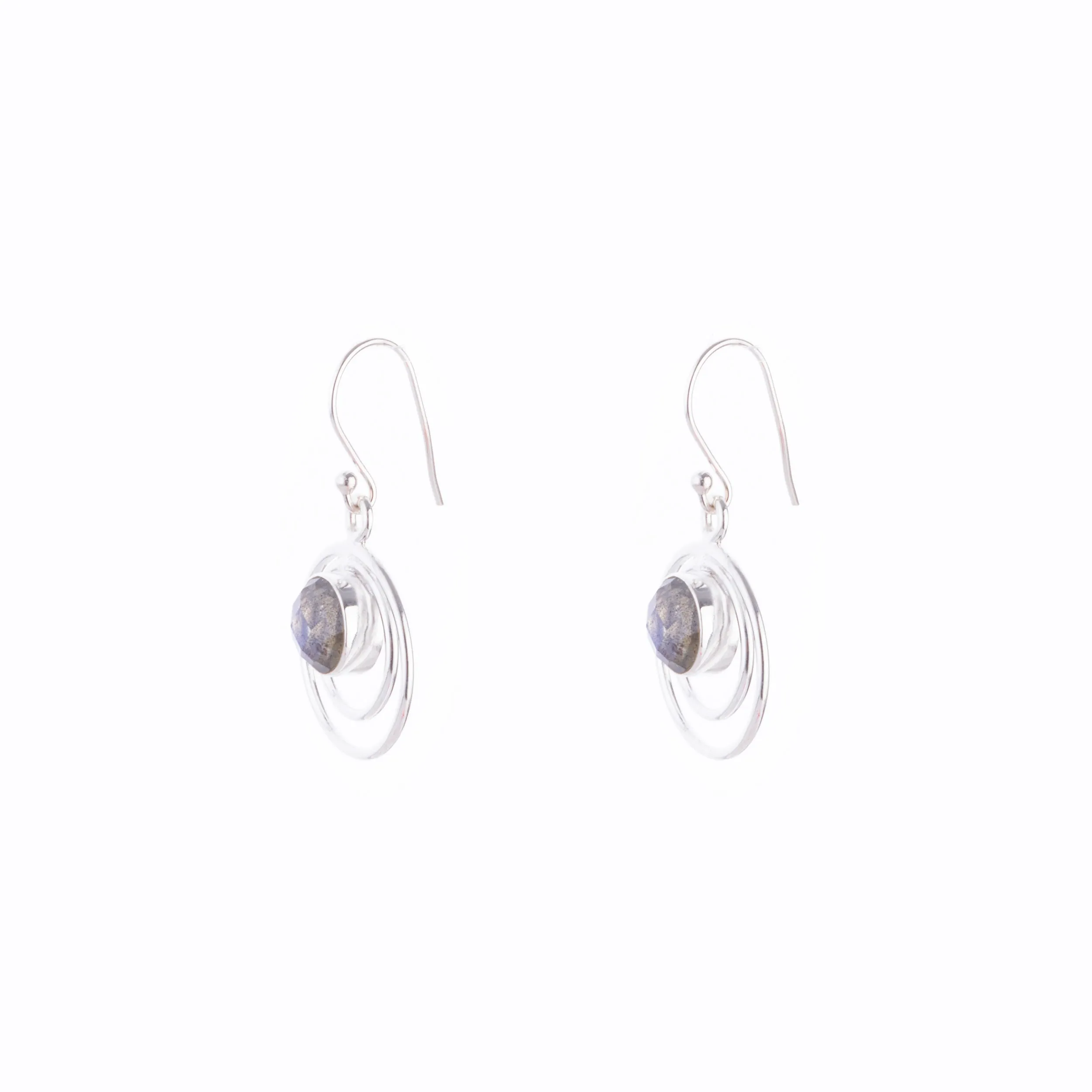 Camilla Labradorite Earrings, Sterling Silver