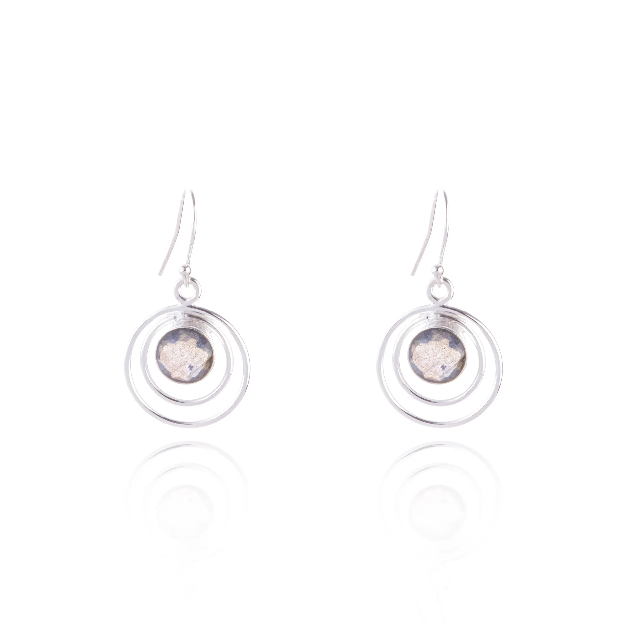Camilla Labradorite Earrings, Sterling Silver