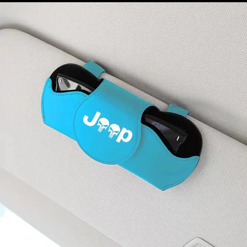 Car Glasses Case Holder Multi-function Clip for Jeep Renegade Grand Cherokee Wrangler Compass Patriot Car Accessories