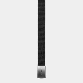 Carhartt WIP Clip Belt Chrome - Black