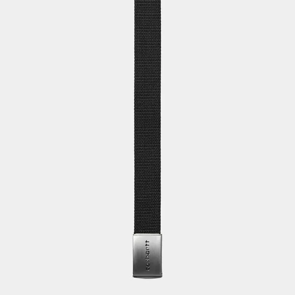 Carhartt WIP Clip Belt Chrome - Black