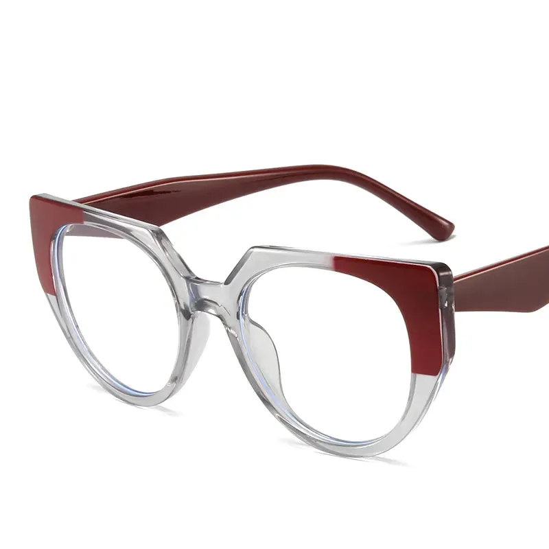 CCspace Women's Full Rim Cat Eye Tr 90 Reading Glasses R56954