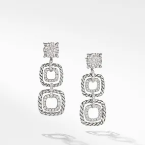 Chatelaine Full Pave Triple Drop Earrings