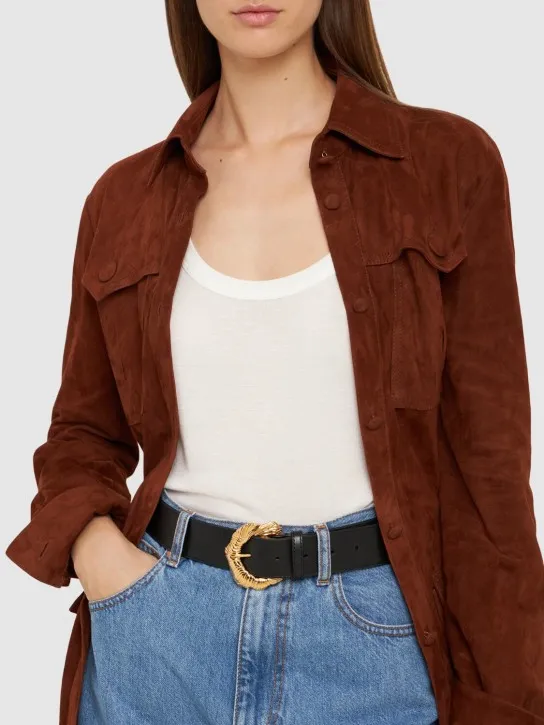 Chloé   Flowers leather belt 