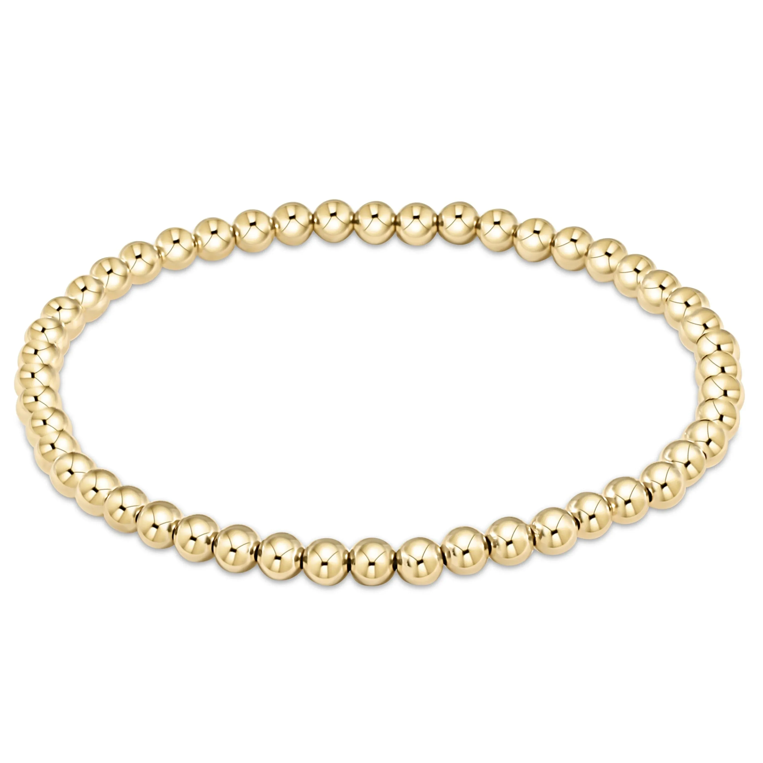 Classic Gold 4mm Bead Bracelet