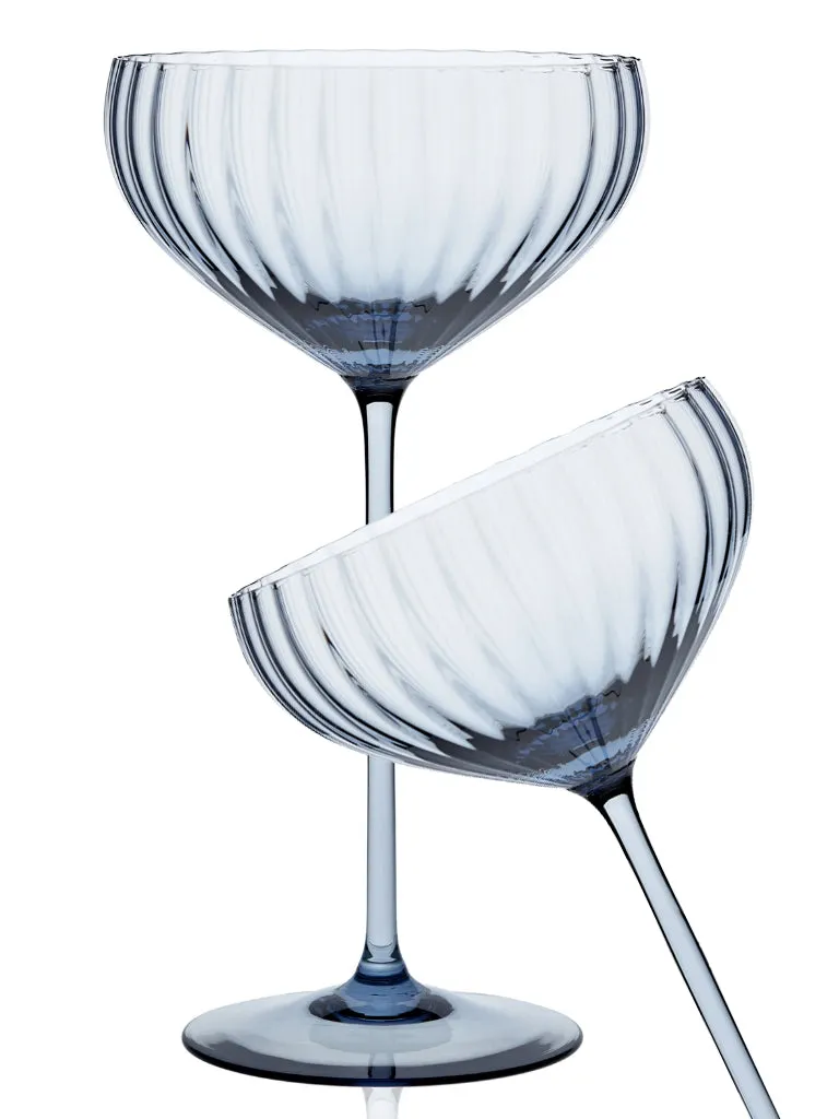 Crystal Coupe Glass, Ocean S/2