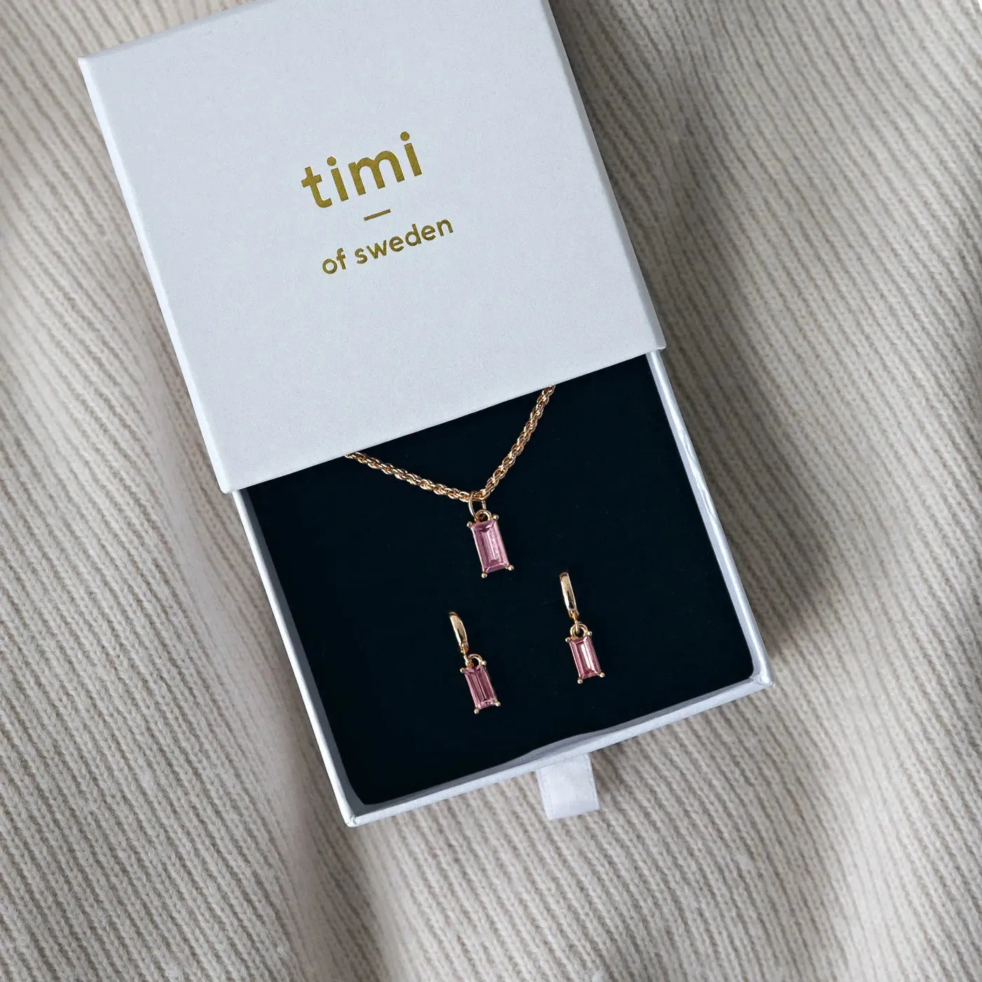 Crystal Set with Necklace and Earrings