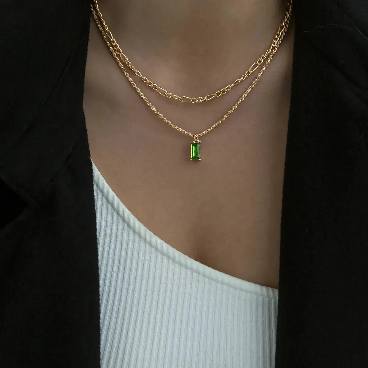 Crystal Set with Necklace and Earrings
