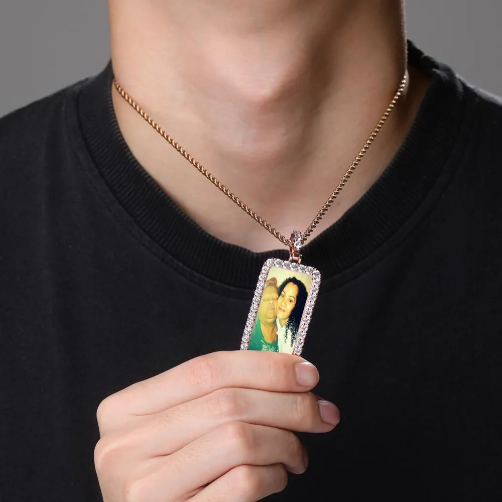 Custom Picture Necklace- Hip Hop Jewelry