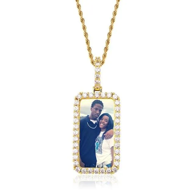 Custom Picture Necklace- Hip Hop Jewelry