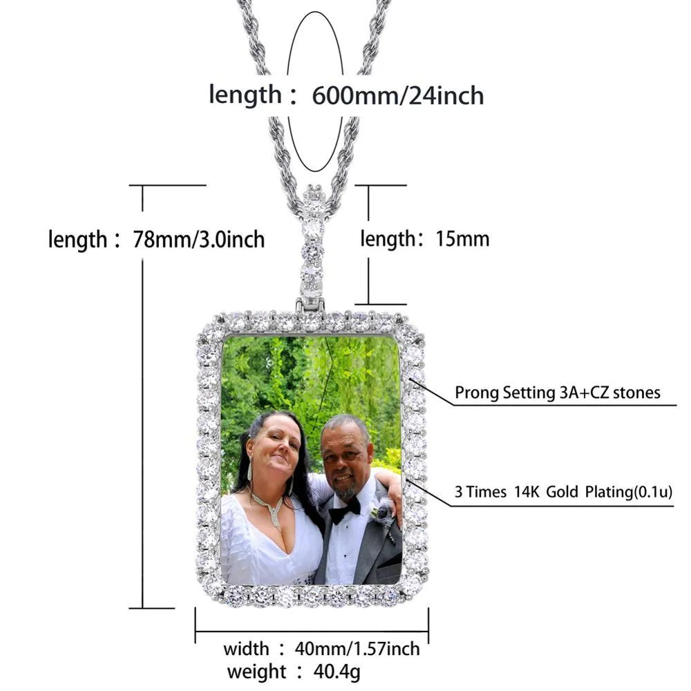 Custom Picture Necklace- Hip Hop Jewelry